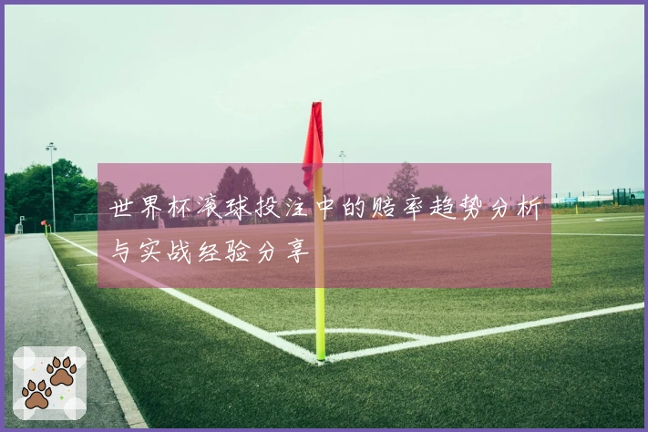 世界杯滚球投注中的赔率趋势分析与实战经验分享